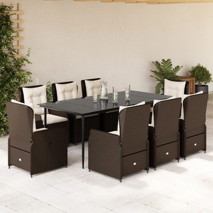 7-Delige Tuinset Met Kussens Poly Rattan