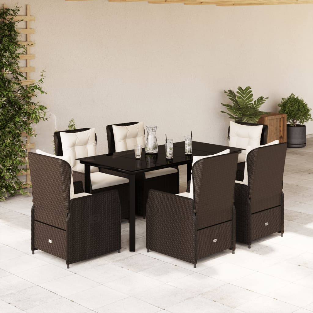 5-Delige Tuinset Met Kussens Poly Rattan