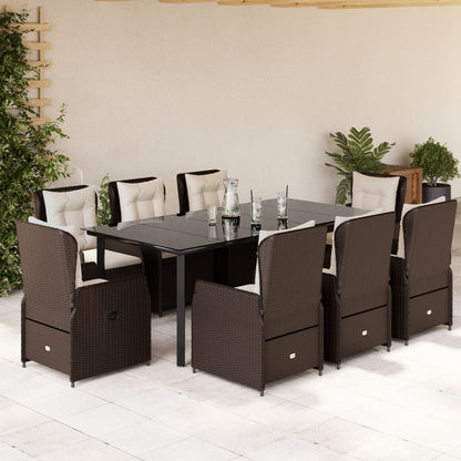 5-Delige Tuinset Met Kussens Poly Rattan