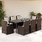 5-Delige Tuinset Met Kussens Poly Rattan