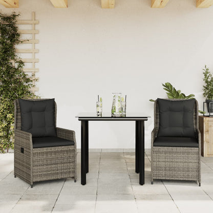 5-Delige Tuinset Met Kussens Poly Rattan