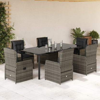 5-Delige Tuinset Met Kussens Poly Rattan