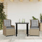 5-Delige Tuinset Met Kussens Poly Rattan