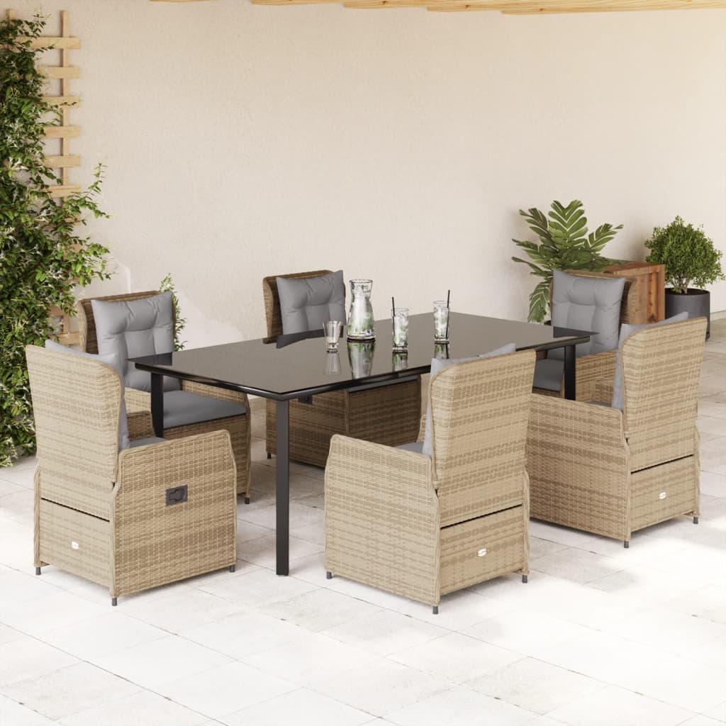 5-Delige Tuinset Met Kussens Poly Rattan