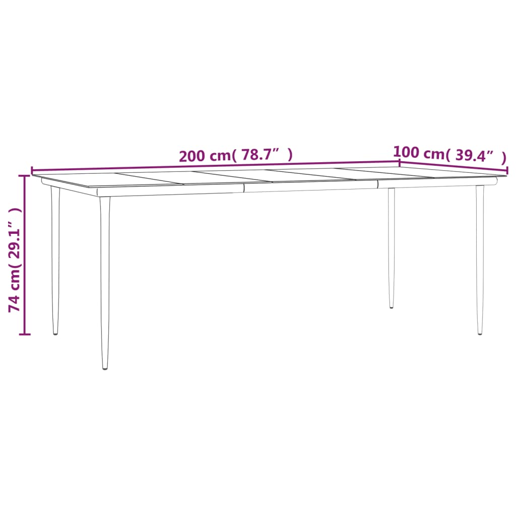 7-Delige Tuinset Met Kussens Poly Rattan