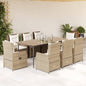 7-Delige Tuinset Met Kussens Poly Rattan