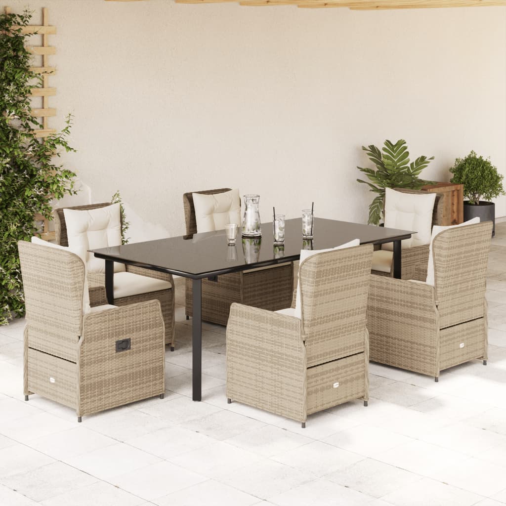 5-Delige Tuinset Met Kussens Poly Rattan
