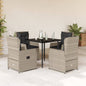 7-Delige Tuinset Met Kussens Poly Rattan