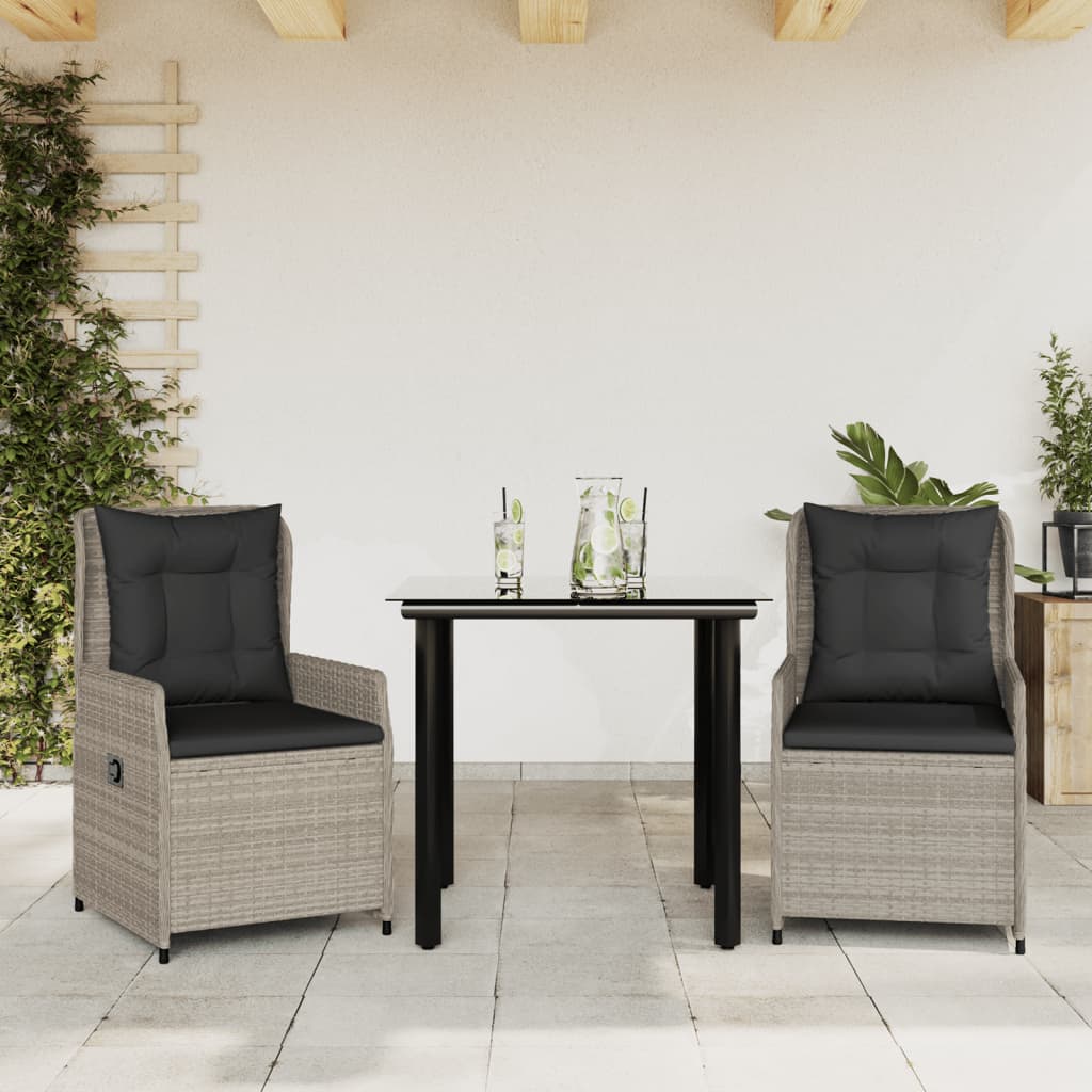 5-Delige Tuinset Met Kussens Poly Rattan