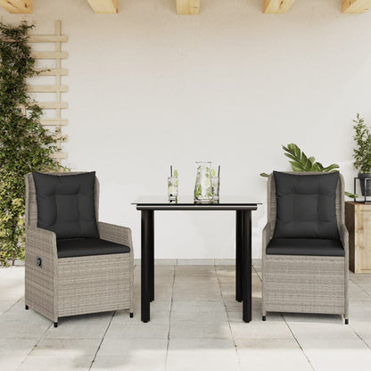 5-Delige Tuinset Met Kussens Poly Rattan