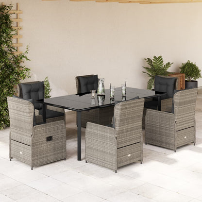 5-Delige Tuinset Met Kussens Poly Rattan