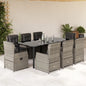 5-Delige Tuinset Met Kussens Poly Rattan