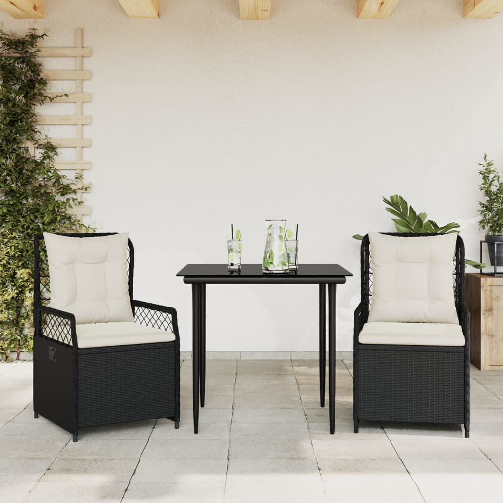 5-Delige Tuinset Met Kussens Poly Rattan