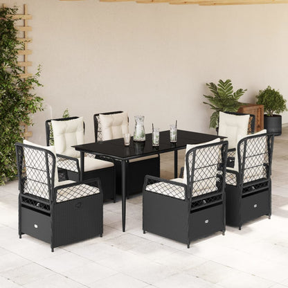 5-Delige Tuinset Met Kussens Poly Rattan