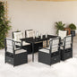5-Delige Tuinset Met Kussens Poly Rattan
