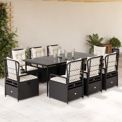 5-Delige Tuinset Met Kussens Poly Rattan