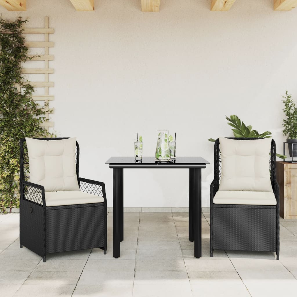 5-Delige Tuinset Met Kussens Poly Rattan
