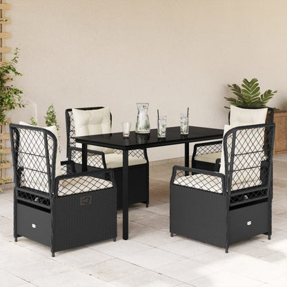 5-Delige Tuinset Met Kussens Poly Rattan