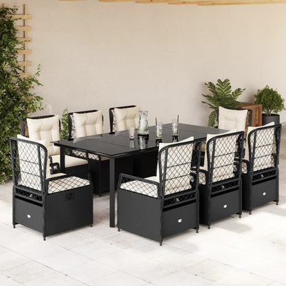 5-Delige Tuinset Met Kussens Poly Rattan