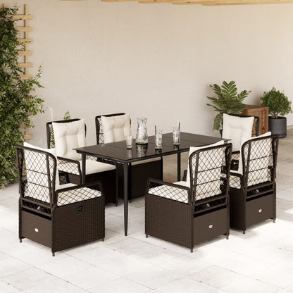 5-Delige Tuinset Met Kussens Poly Rattan