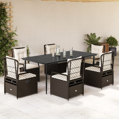 5-Delige Tuinset Met Kussens Poly Rattan