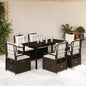 5-Delige Tuinset Met Kussens Poly Rattan