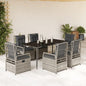 5-Delige Tuinset Met Kussens Poly Rattan