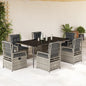 5-Delige Tuinset Met Kussens Poly Rattan