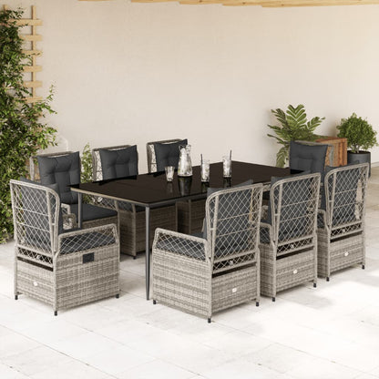5-Delige Tuinset Met Kussens Poly Rattan
