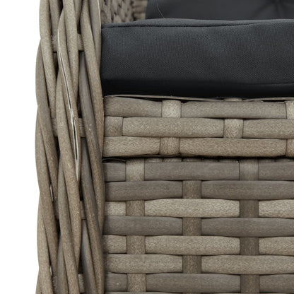 5-Delige Tuinset Met Kussens Poly Rattan