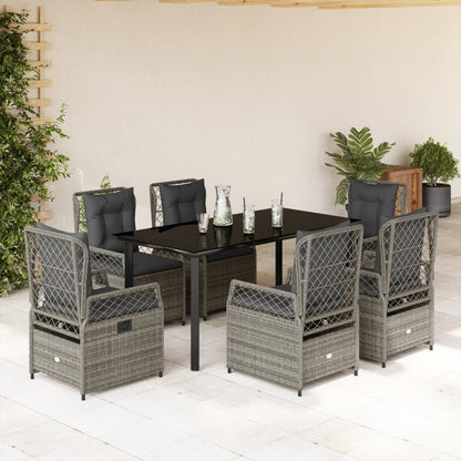 5-Delige Tuinset Met Kussens Poly Rattan