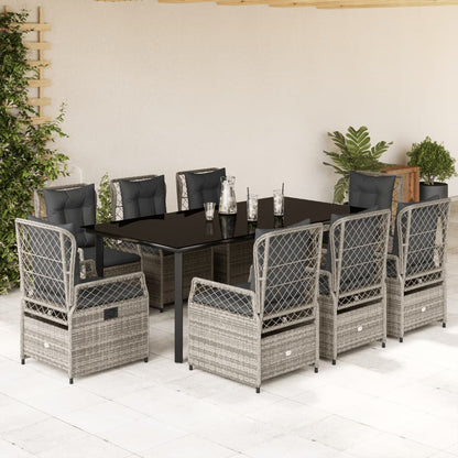 5-Delige Tuinset Met Kussens Poly Rattan