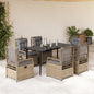 5-Delige Tuinset Met Kussens Poly Rattan