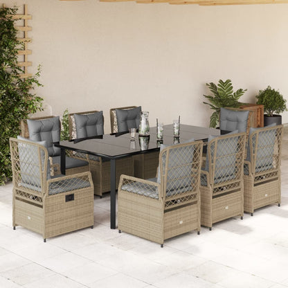5-Delige Tuinset Met Kussens Poly Rattan