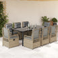 5-Delige Tuinset Met Kussens Poly Rattan