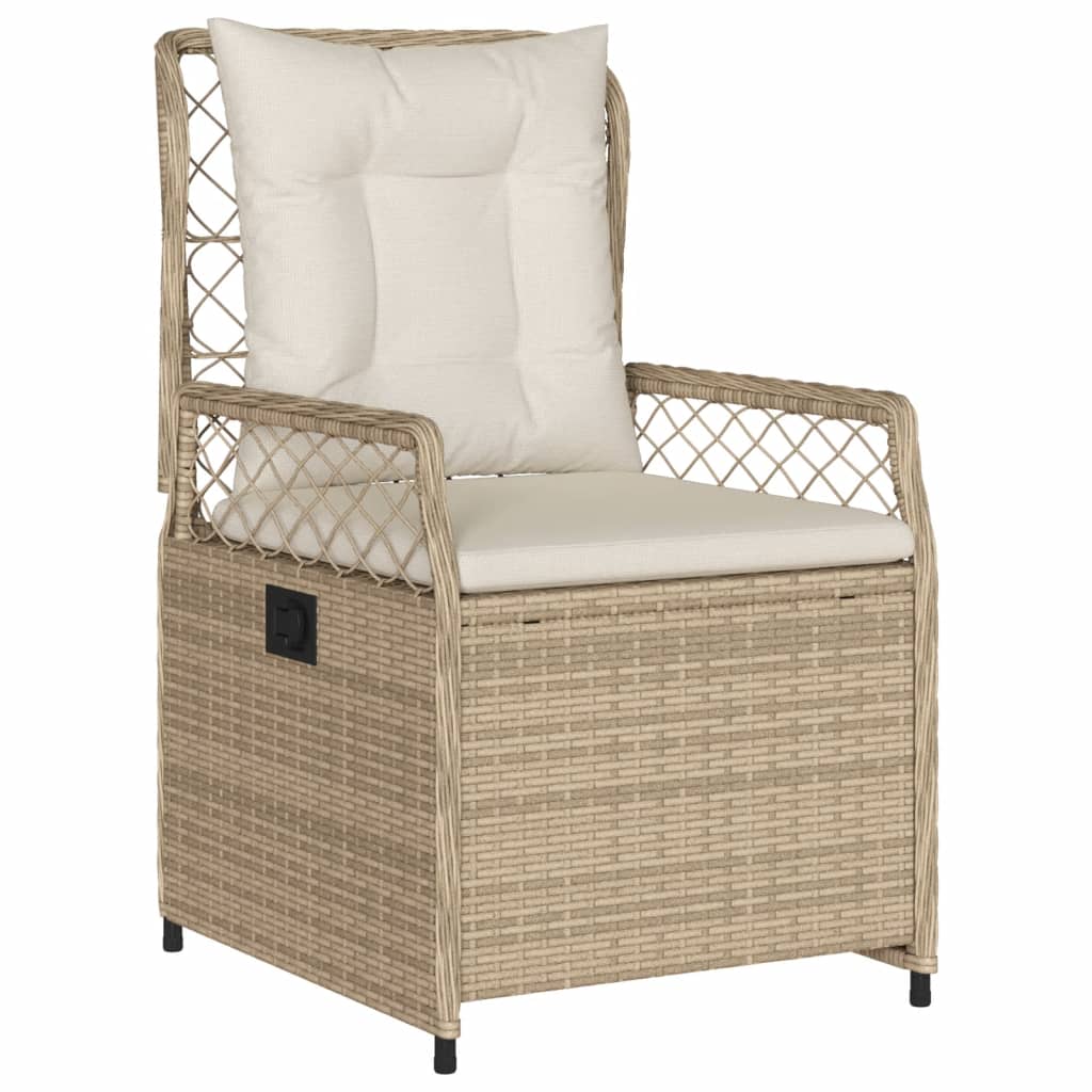 5-Delige Tuinset Met Kussens Poly Rattan
