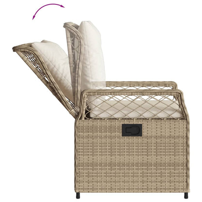 5-Delige Tuinset Met Kussens Poly Rattan