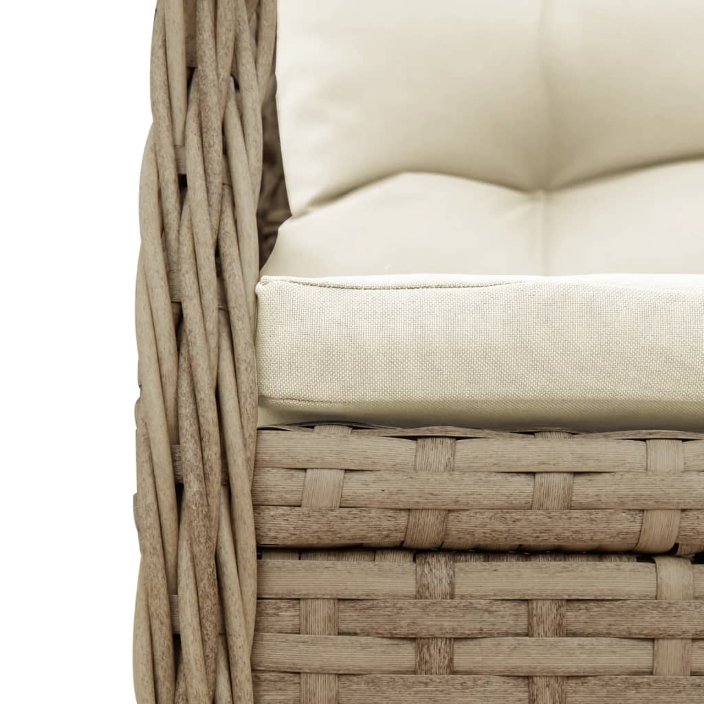 5-Delige Tuinset Met Kussens Poly Rattan