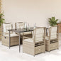 5-Delige Tuinset Met Kussens Poly Rattan