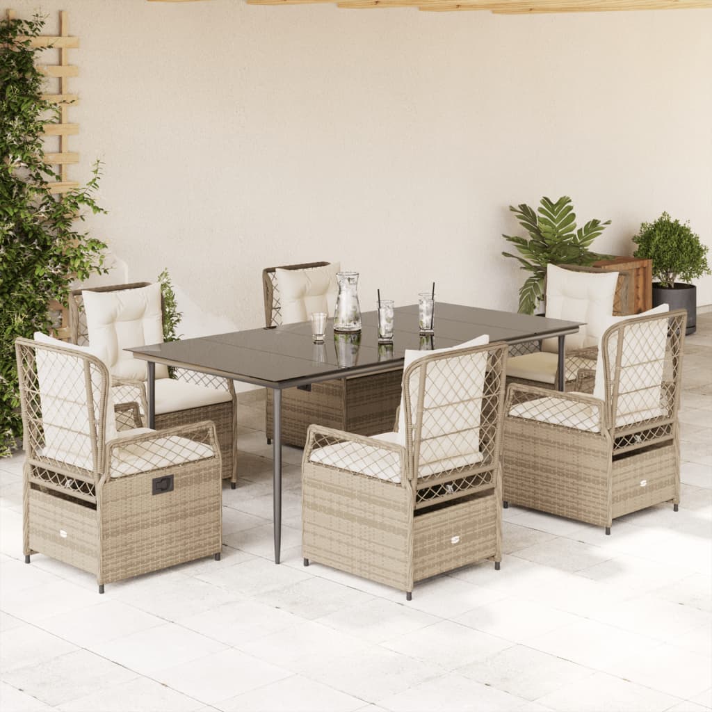 5-Delige Tuinset Met Kussens Poly Rattan