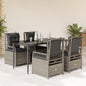 5-Delige Tuinset Met Kussens Poly Rattan