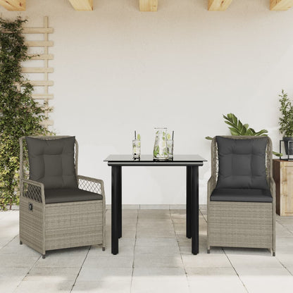 5-Delige Tuinset Met Kussens Poly Rattan