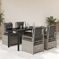 5-Delige Tuinset Met Kussens Poly Rattan