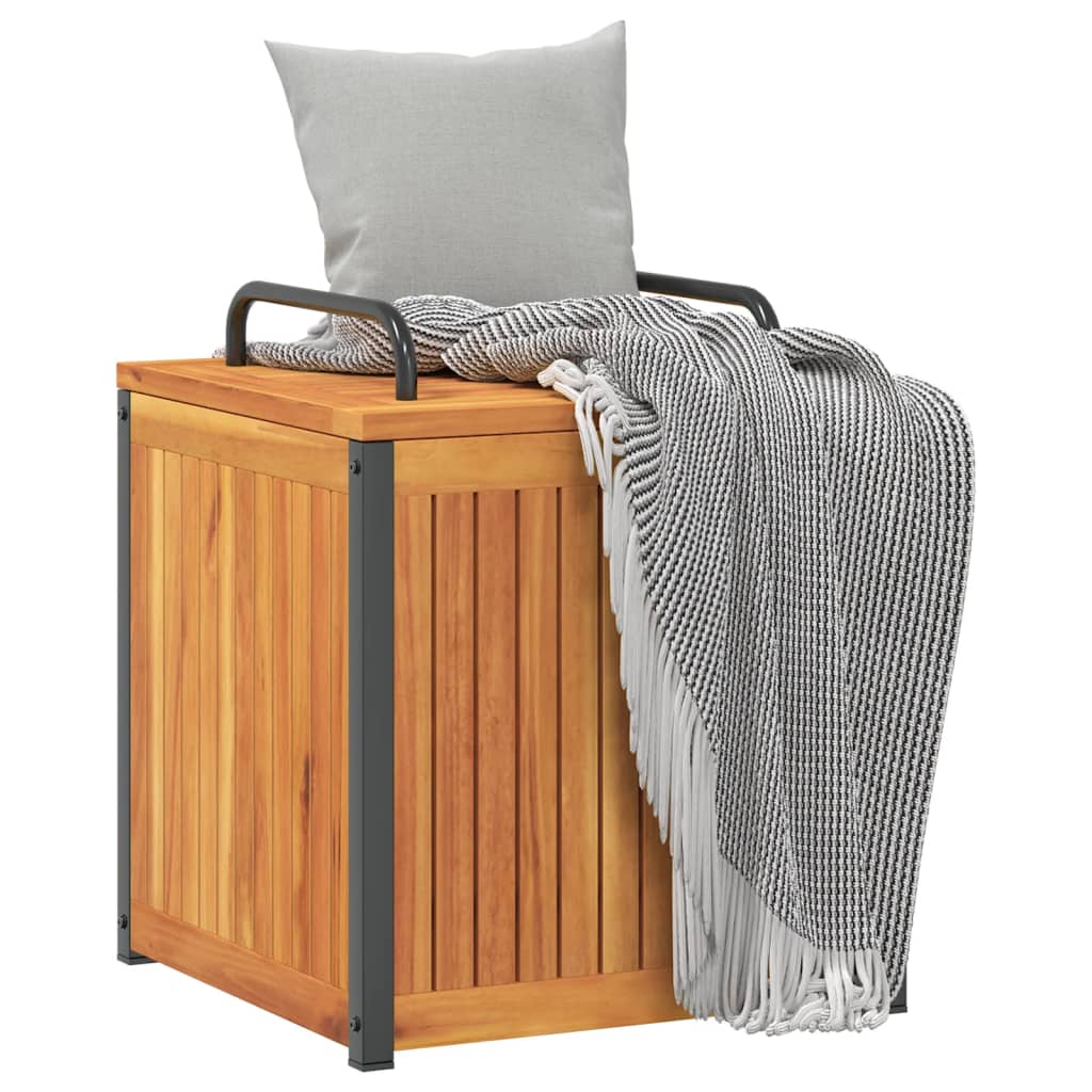 Kussenbox Massief Acaciahout En Staal