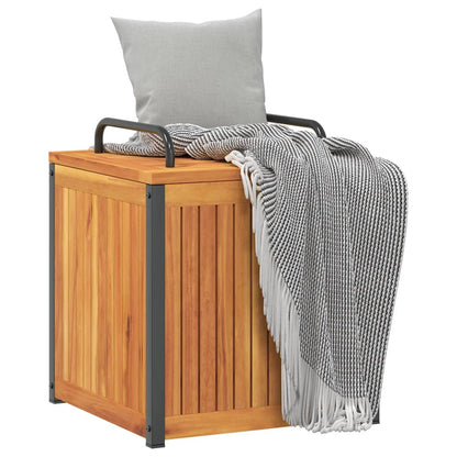 Kussenbox Massief Acaciahout En Staal