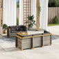 6-Delige Loungeset Met Kussens Poly Rattan
