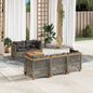 6-Delige Loungeset Met Kussens Poly Rattan