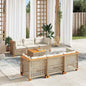 7-Delige Loungeset Met Kussens Poly Rattan
