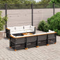 8-Delige Loungeset Met Kussens Poly Rattan
