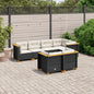 7-Delige Loungeset Met Kussens Poly Rattan